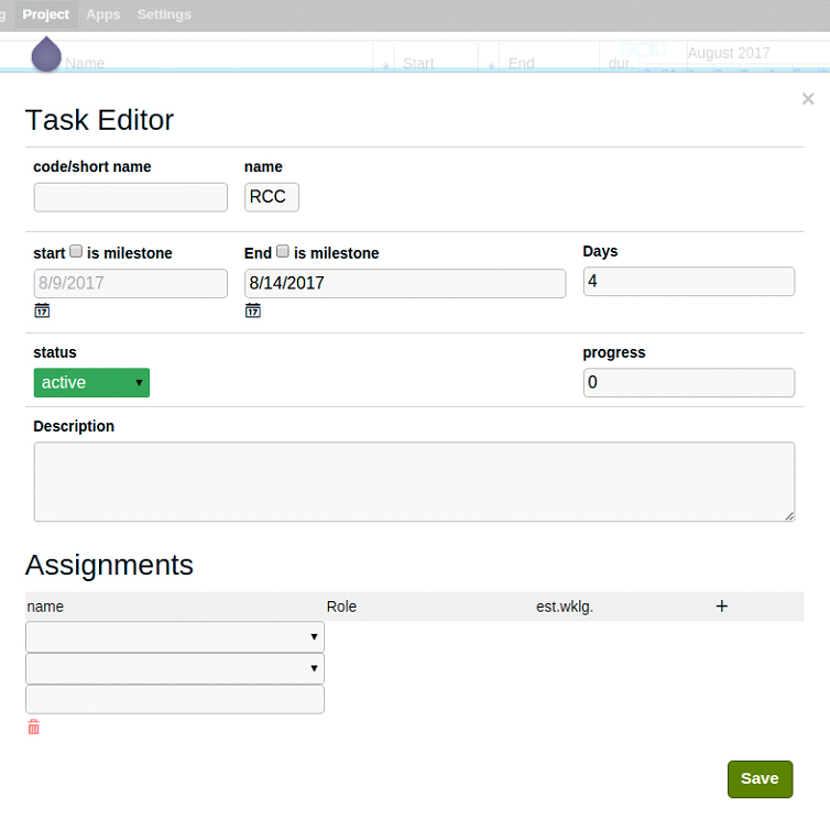 pragmatic project plannng and gantt chart